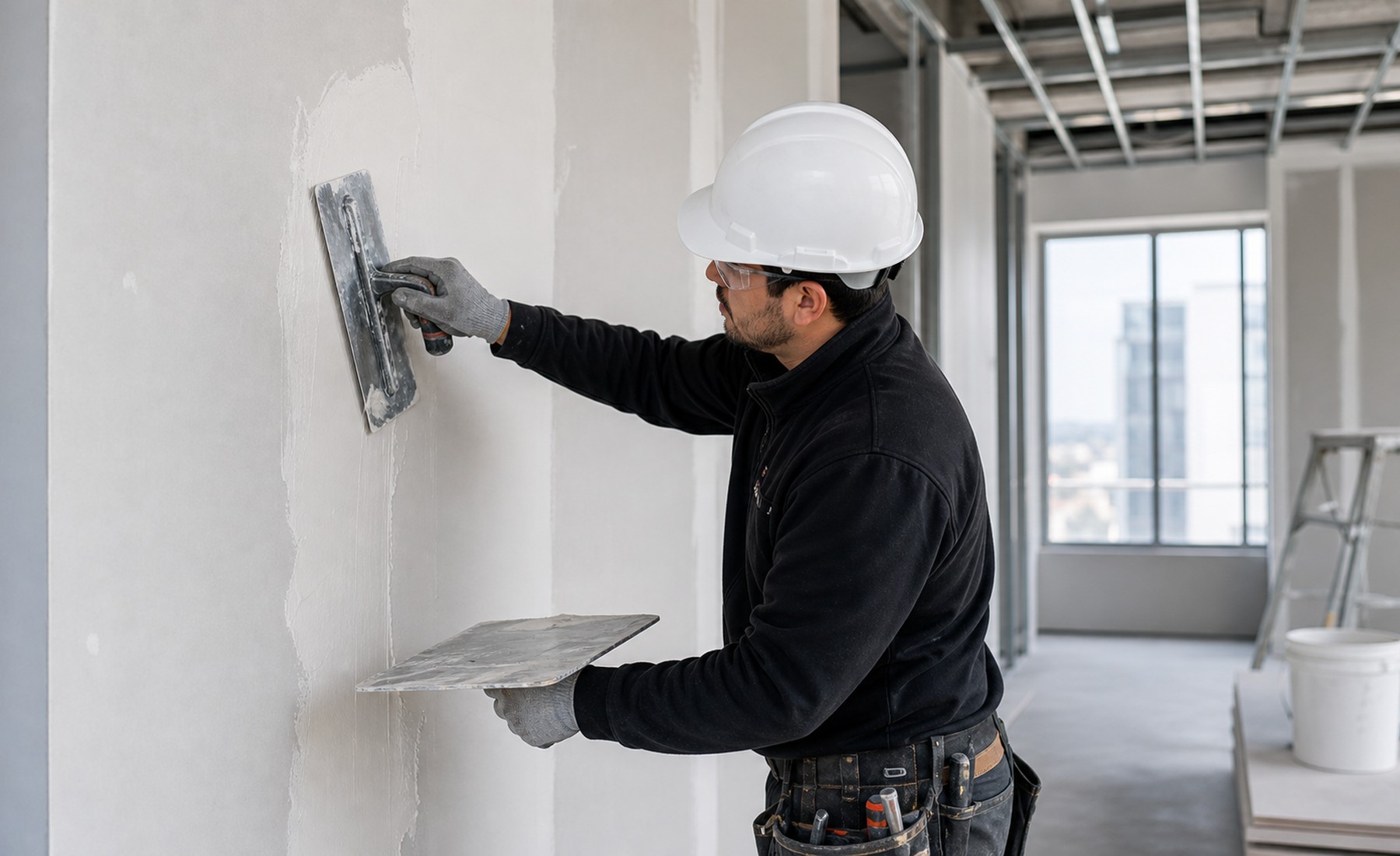 Preparación de superficies, yeso y pintura